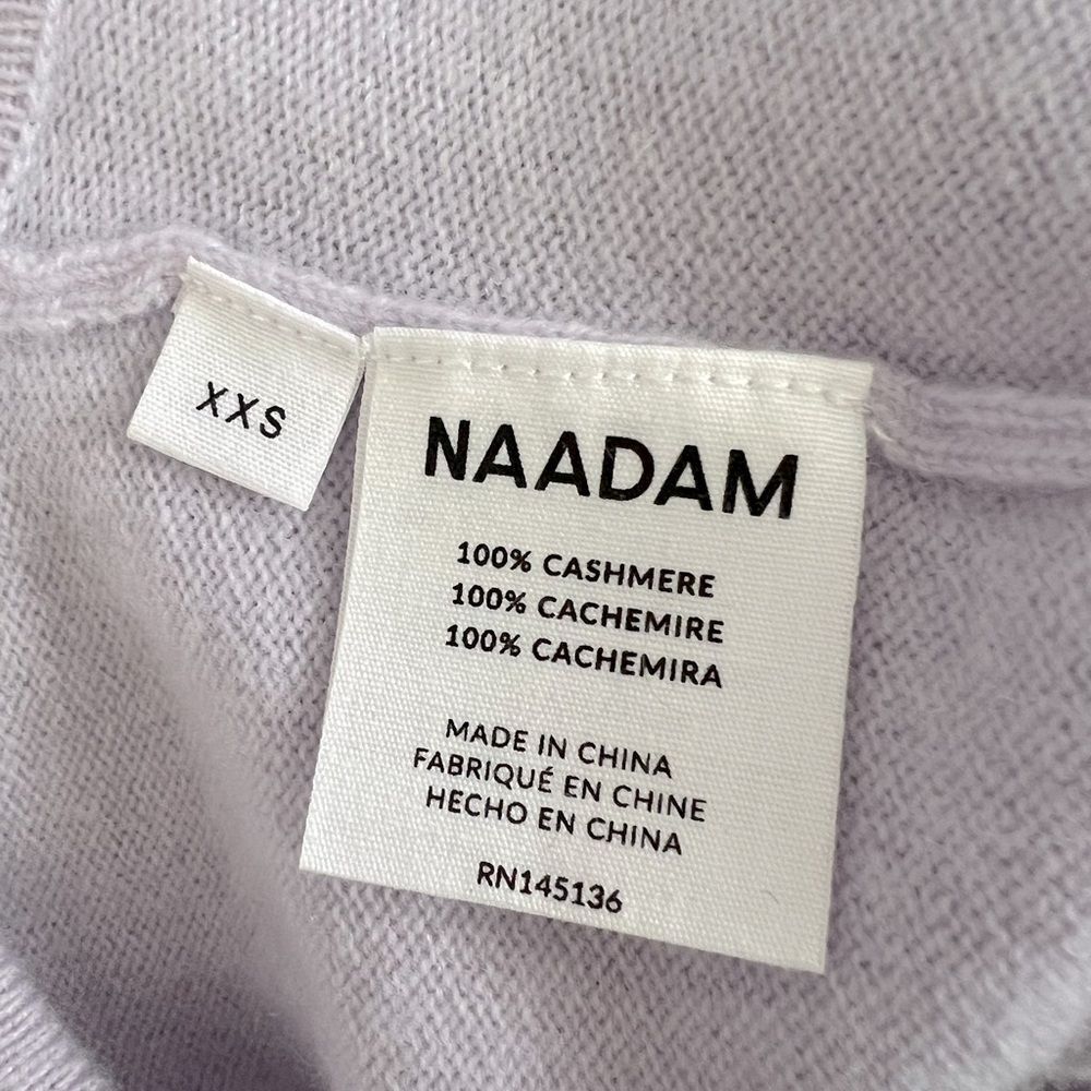 Naadam Signature Cashmere Longline Bra Top size xxsmall - Picture 7 of 11